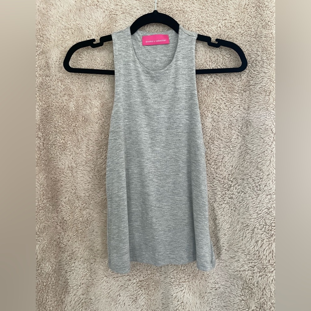 Pookie & Sebastian Grey Tank Top